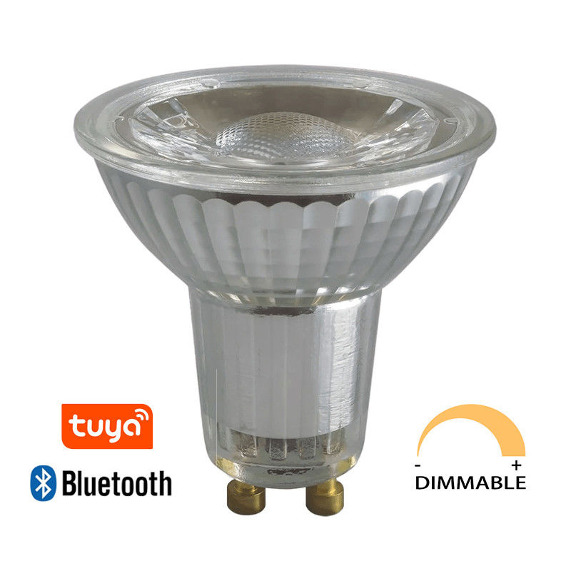 Teco WIFI Control Smart Low Watt Gu10 Bulbs Tuya CCT Color 5W Ra80 Dimmable Long Life
