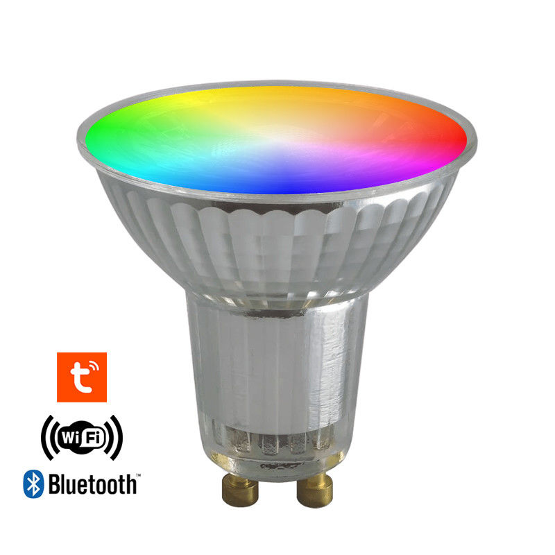 Teco WIFI Control Smart Low Watt Gu10 Bulbs Tuya CCT Color 5W Ra80 Dimmable Long Life