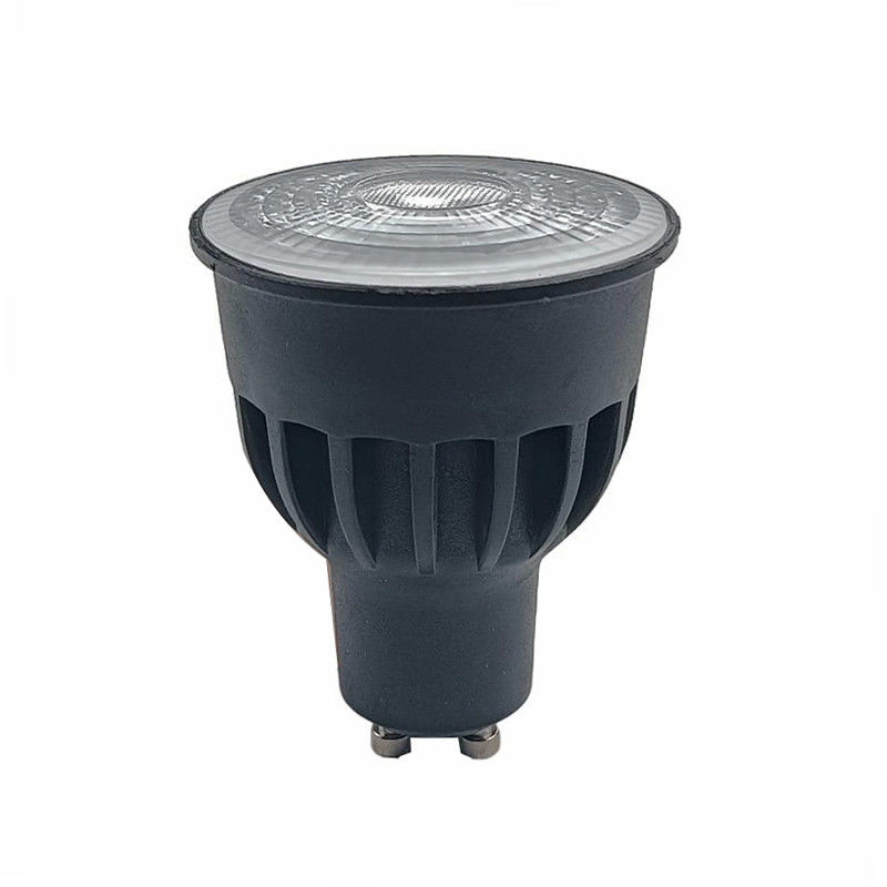 Non Dimmable 8w GU10 LED Bulbs Indoor Black GU10 Spotlight 24D Beam Angle 630 Lm