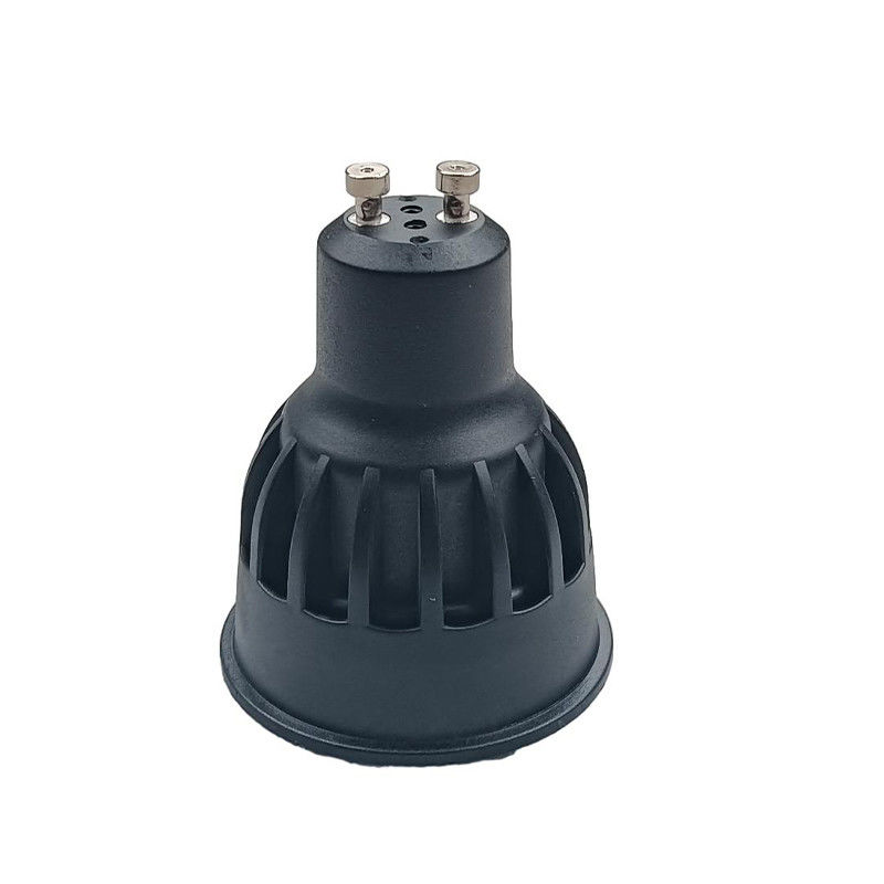 Non Dimmable 8w GU10 LED Bulbs Indoor Black GU10 Spotlight 24D Beam Angle 630 Lm
