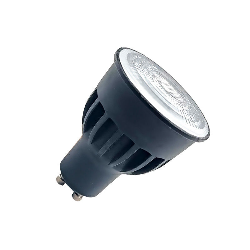 Non Dimmable 8w GU10 LED Bulbs Indoor Black GU10 Spotlight 24D Beam Angle 630 Lm