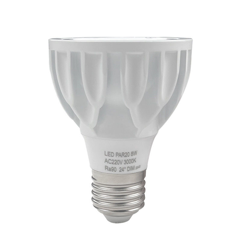 24 Degrees 3000k PAR20 Led Spotlight Bulb Warm White Color E27 Base 8watt