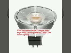 2700K Very Warm White 10 Degree Beam Angle PWM Dimming MR16 LED Bulb ODM Indoor Lighting